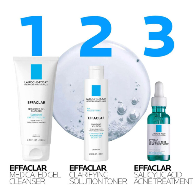 effaclar medizinisches akne-gesichtswaschgel klinisch getestetes von dermatologen empfohlenes gesichtswaschgel mit salicylsäure gegen akne