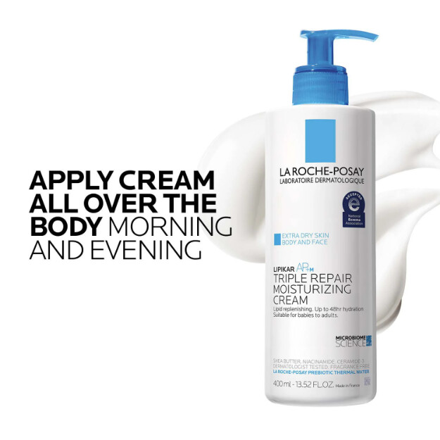 lipikar apm triple repair körpercreme für trockene haut feuchtigkeitscreme für trockene haut
