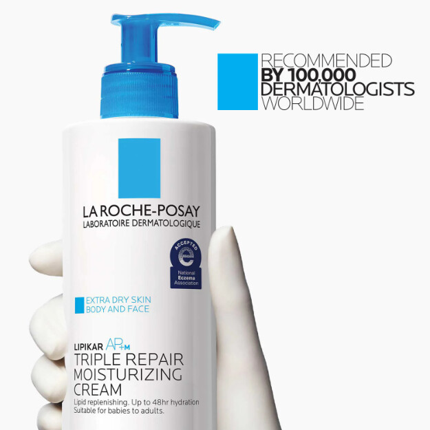 lipikar apm triple repair körpercreme für trockene haut feuchtigkeitscreme für trockene haut