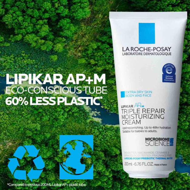 lipikar apm triple repair körpercreme für trockene haut feuchtigkeitscreme für trockene haut