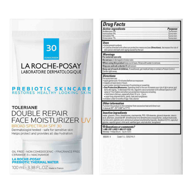 toleriane double repair gesichtscreme mit lsf gesichtscreme mit lsf