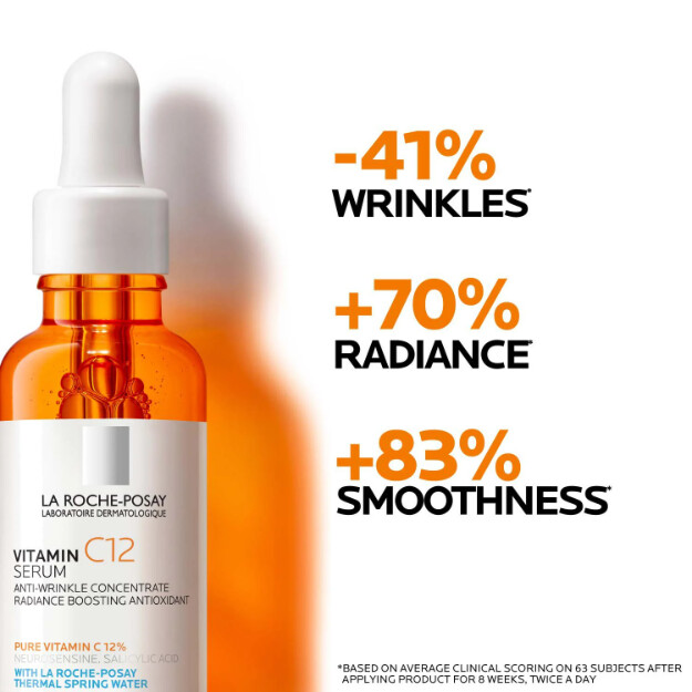 vitamin c12 serum dermatologisches anti-aging-serum mit 12 reinem vitamin c. allergiegetestete formel.