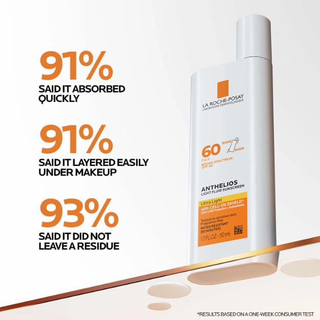 anthelios ultra light fluid gesichtssonnencreme lsf 60 leichte gesichtssonnencreme