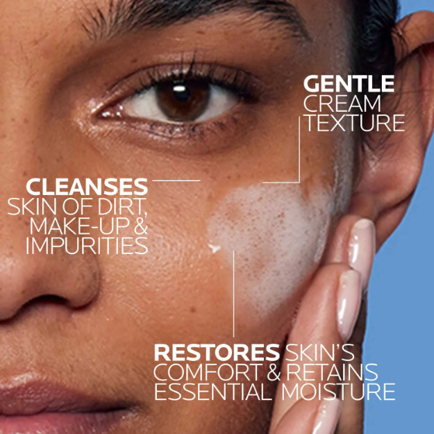 toleriane feuchtigkeitsspendender sanfter gesichtsreiniger klinisch getesteter von dermatologen empfohlener gesichtsreiniger für normale bis trockene haut